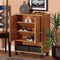 Baxton Studio Rossin Modern Oak Brown Finished Wood 2-Door Entryway Shoe Storage Cabinet with Bottom Shelf 182-11688-Zoro - alternate 9
